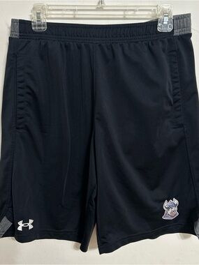 Under Armour Athletic Shorts large 30 Waist with Gray Trim and Logo